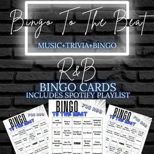 Bingo To The Beat 70s Music Bingo Game - Sing, Dance and Dab to the Best R&B Music of the Decade