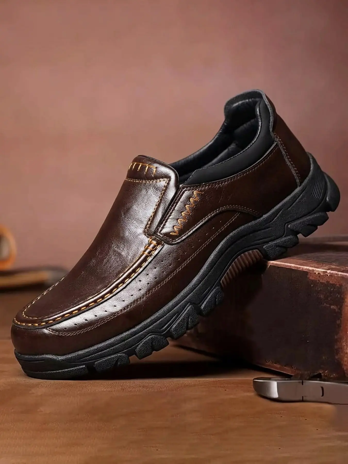 Men's Oxford Shoes, PU Upper PVC Sole, Fashion Solid Pattern, All Seasons, Less Than Ankle Height, Comfortable & Stylish Footwear, Business Style Footwear, Business Casual Shoes, Office Footwear