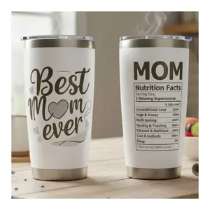 Gift for Mom Birthday & Mother's Day - Best Mom Ever Laser Engraved 20oz Insulated Tumbler