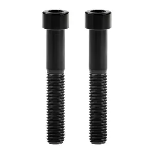 Titanium M7x40 43mm 1.0mm Pitch Allen Hex Socket Head Bolt Screw Pack of 2 (Black, M7x43mm)