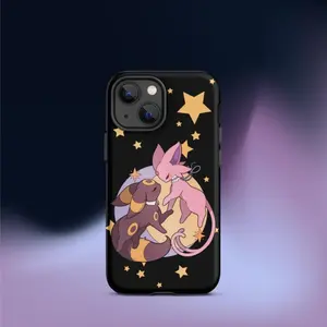 iPhone case | Umbreon and Espeon | Pokemon | Cute Anime Cats | Fits iPhone , 15, 15 Pro, Pro Max, Mini