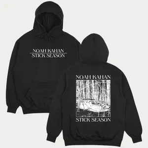Noah Kahan Stick Season T-Shirt Sweatshirt Hoodie, Vintage Forest Graphic for Music Fans and Nature Lovers, Unisex Aesthetic Streetwear Top