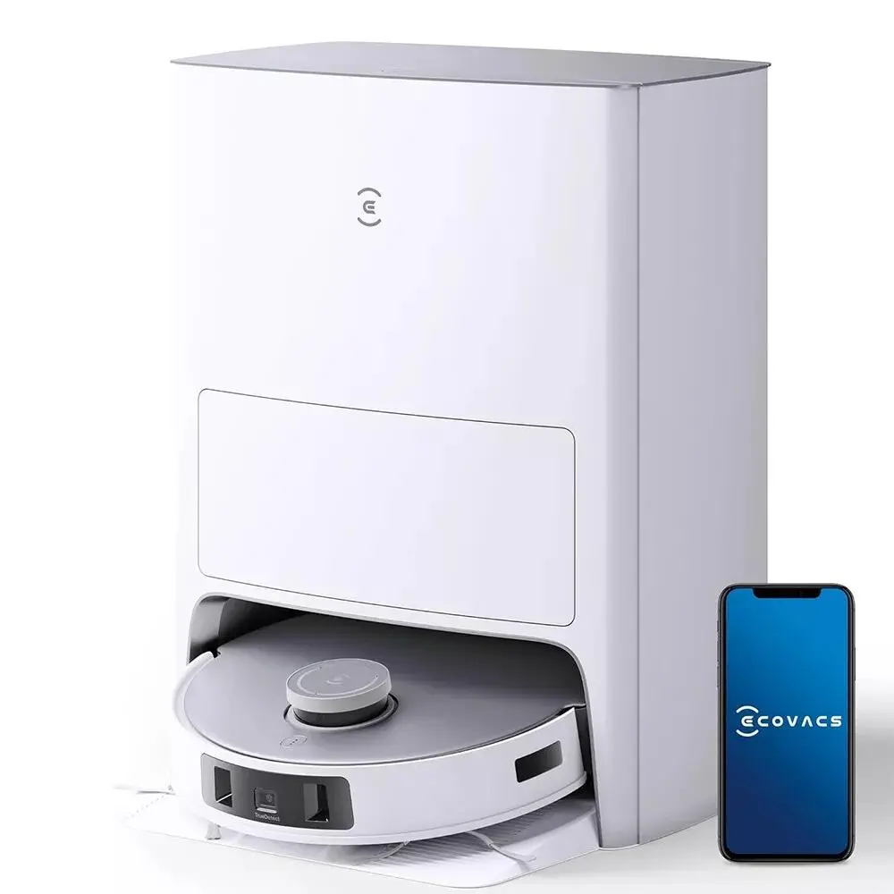 ECOVACS DEEBOT TEO OMNI Robot Vacuum and Mop - Cord-Free, High-Performance, Self-Cleaning Robotic Vacuum for Household Floor Care Appliance Needs, Cord-Free Robotic Vacuums