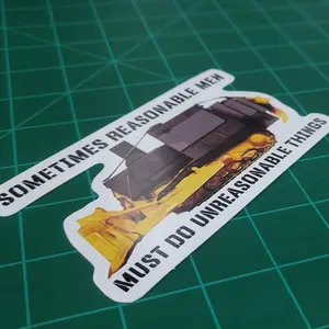 Unstoppable Marv Sticker: Celebrate the Spirit of Determination Decor Decorative