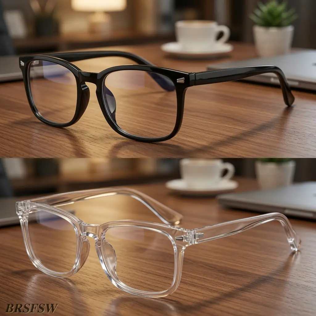 Blue Light Blocking Glasses, Unisex Modern Rectangular Frames with Anti-Reflective Polycarbonate Lenses for Gaming and Office Work, Lightweight, Adults, Hd Lens, Blue Light Blocking Lens, Pc, Rectangle, Female homedecor, Minimalist