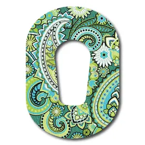 Green Paisley - Dexcom G6