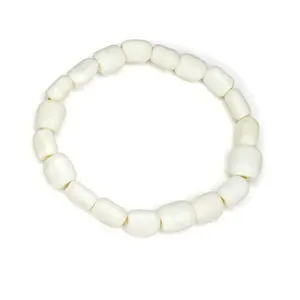 African White Bone Bead Bracelet  - Kenya Bone Bead Bracelet