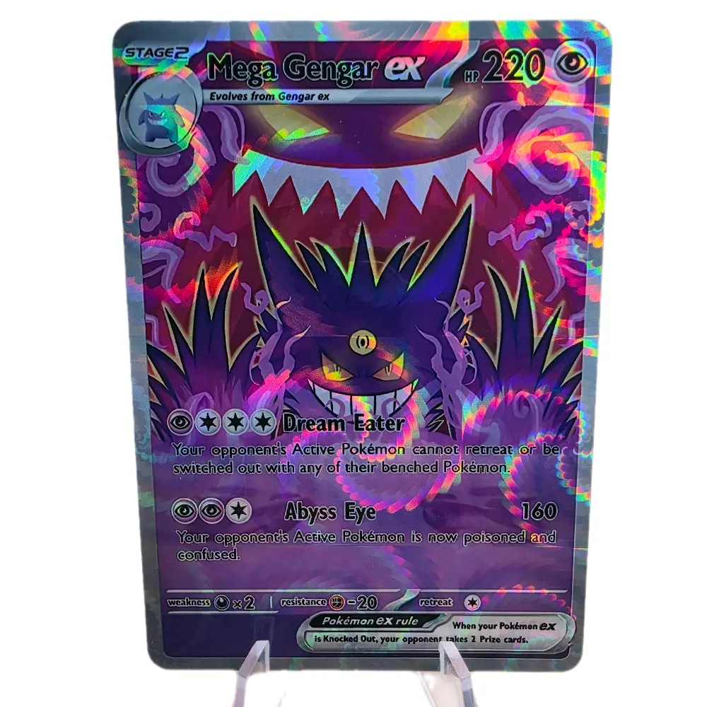 Mega Gengar EX Custom Card | Shattered Glass Holo / Starry Holo / Shattered  Glass Textured - TikTok Shop