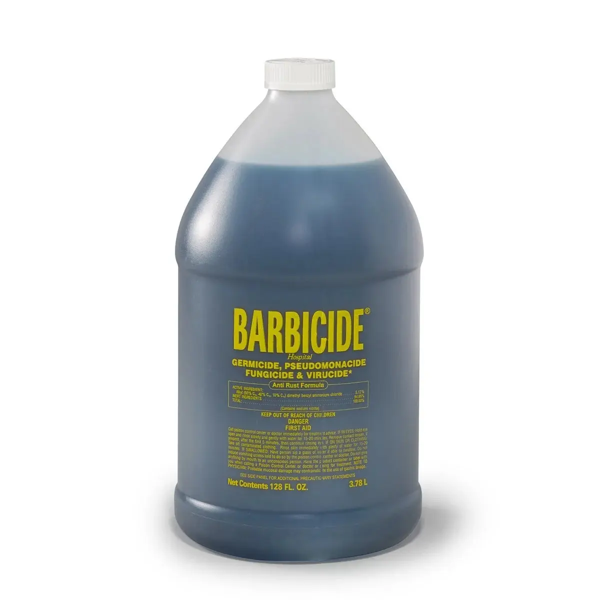 BARBICIDE 1 Gal Disinfectant Concentrate - EPA-Registered Hospital-Grade Germicide, Anti-Rust Solution for Salons & Barbershops’ Shears, Combs & Professional Tools, Household Cleaner