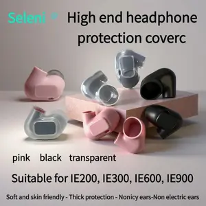High-End In-Ear Earphone Case, Compatible with IE200, IE300,IE600, IE900, Skin-Friendly Silicone, Shockproof, Durable Protection