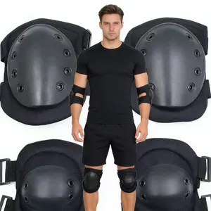 Tactical Knee and Elbow Pads with Straps, Shock-Absorbent Tpu and Eva Material for Sports and Labor Protection, Durable Joint Support Gear, Protective Gear, Elbow Brace