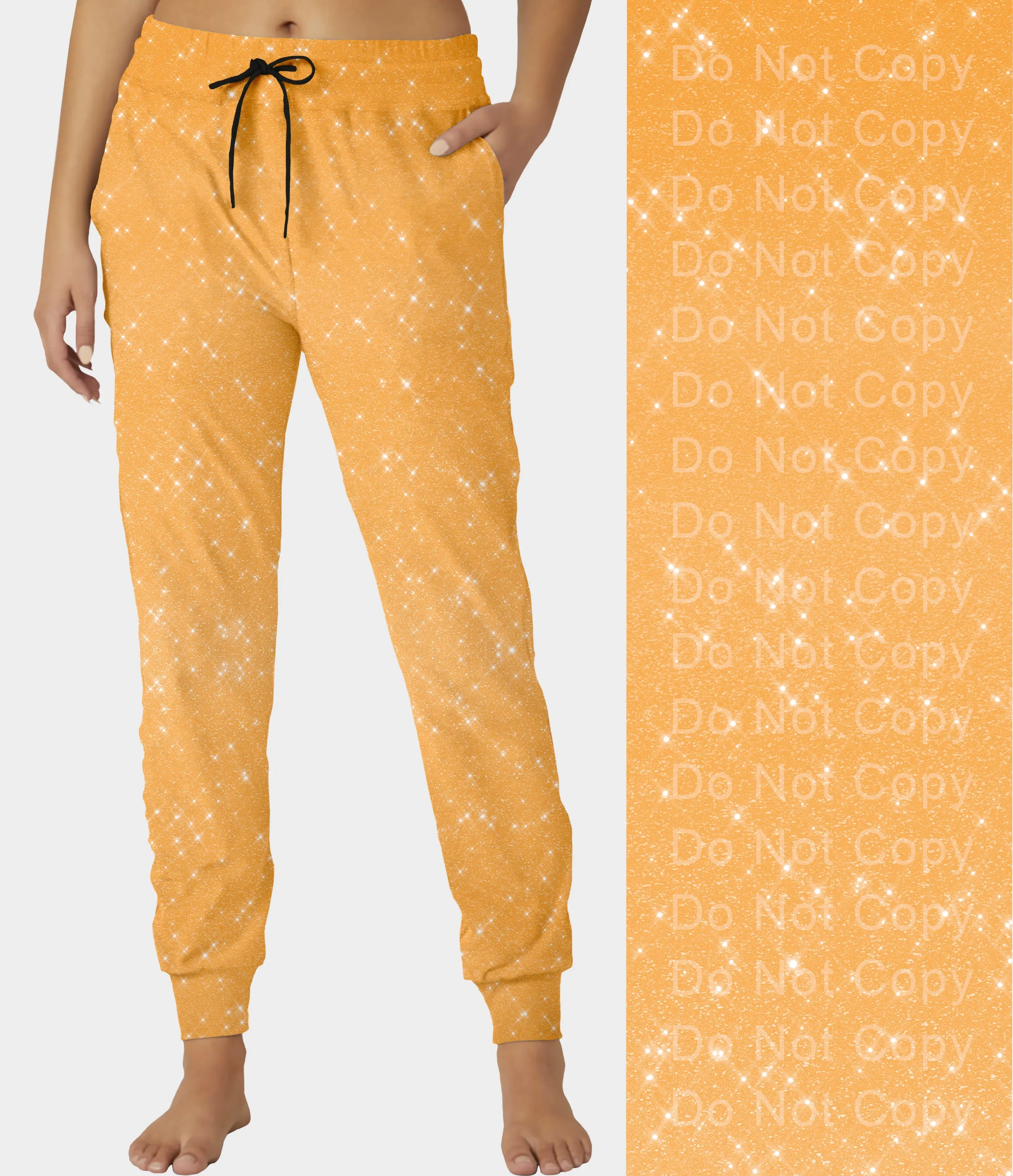 Orange Sparkle Joggers (ready to ship)