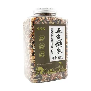 GRANDPA LONG 5-Color Brown Rice 580g - Healthy Mixed Grains for Porridge & Cooking