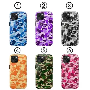 Bape Protective Camo Streetwear Phone CaseFor iPhone 17 16 15 14 13 12 11 X SE And Samsung S25 24 23 22 21
