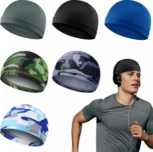 10 Pcs Cooling Skull Caps for Men Cap Welding Helmet Liner Sweat Wicking Head Wrap Bicycle Beanie Cycling Running Hat