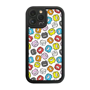 Phone Case: 1 Old Style Puffle Pattern Club Penguin Phone Case Buffer Anti-collision Phone Cases Suitable for Various Models of iPhone 17 E Air Pro ProMax iPhone16 15 14 Plus 13 12 Mini 11 X XS XR