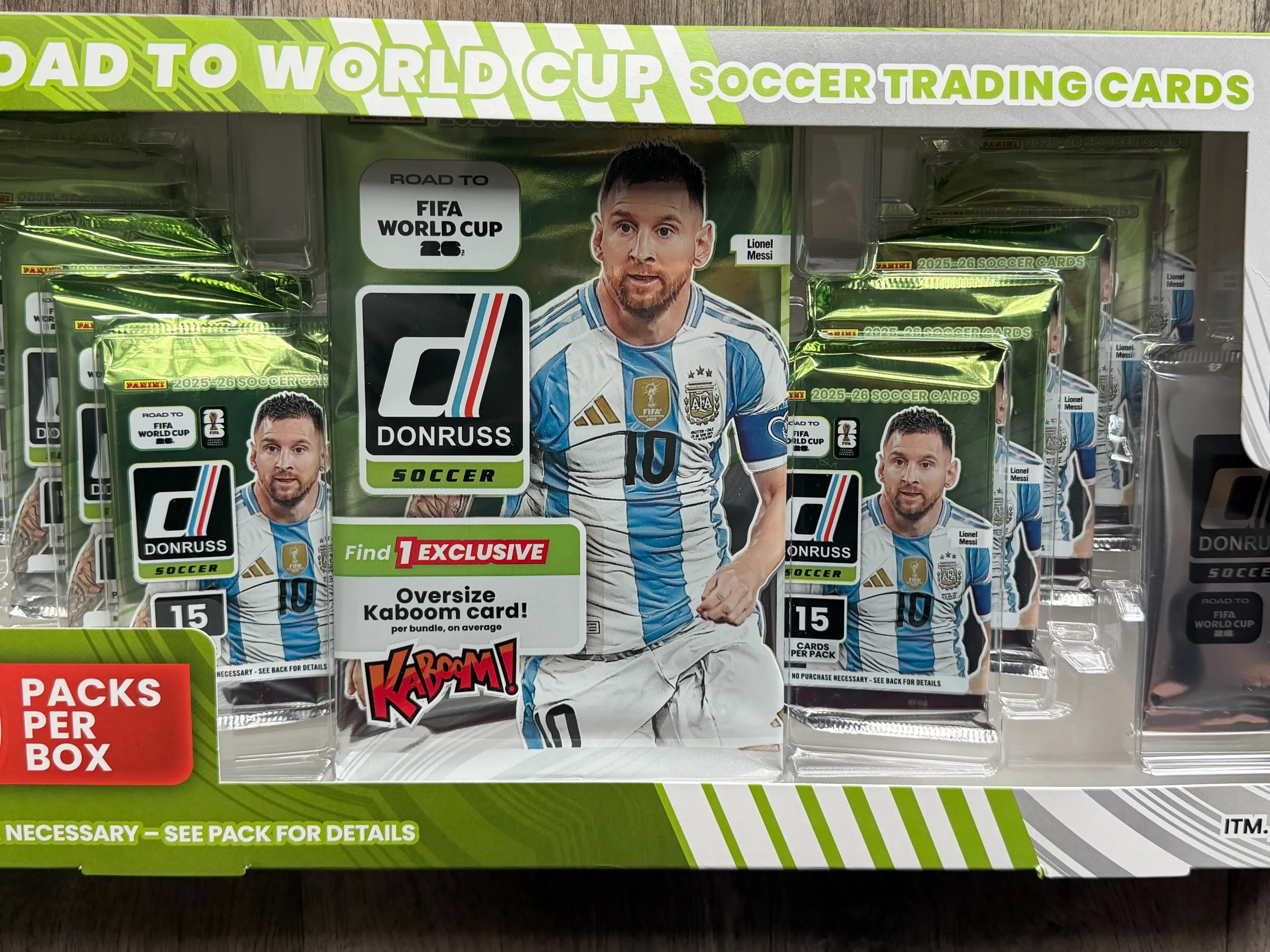 2025-26 Donruss Road To FIFA World Cup Soccer 10 Pack Box Messi Sealed