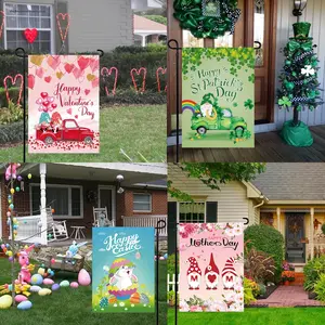 Door Banner Seasonal Garden Flags Double Yard Flags Small Yard Flags For Outside Christmas Spring Summer Fall Winter Outdoor Flags Holiday Garden Flags For All Seasons