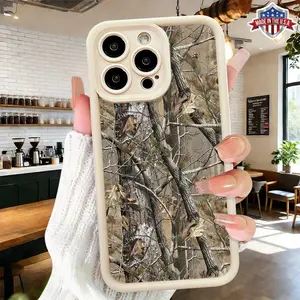 Cool Woodland Tree Camouflage Pattern Aesthetic Design Case,phone Case Suitable for Iphone 11/12/13/14/15/16/17 Pro Promax Plus Air and Samsung S22/S23/S24/S25 Plus Ultra Fe,Slim Shockproof Anti Drop Protective Durable TPU Cover, Accessories, Smartphone
