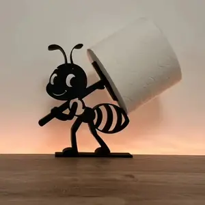 Ant-shaped toilet paper roll holders, creative bathroom decoration, multifunctional craftsmanship for storage of napkins (no towels included)