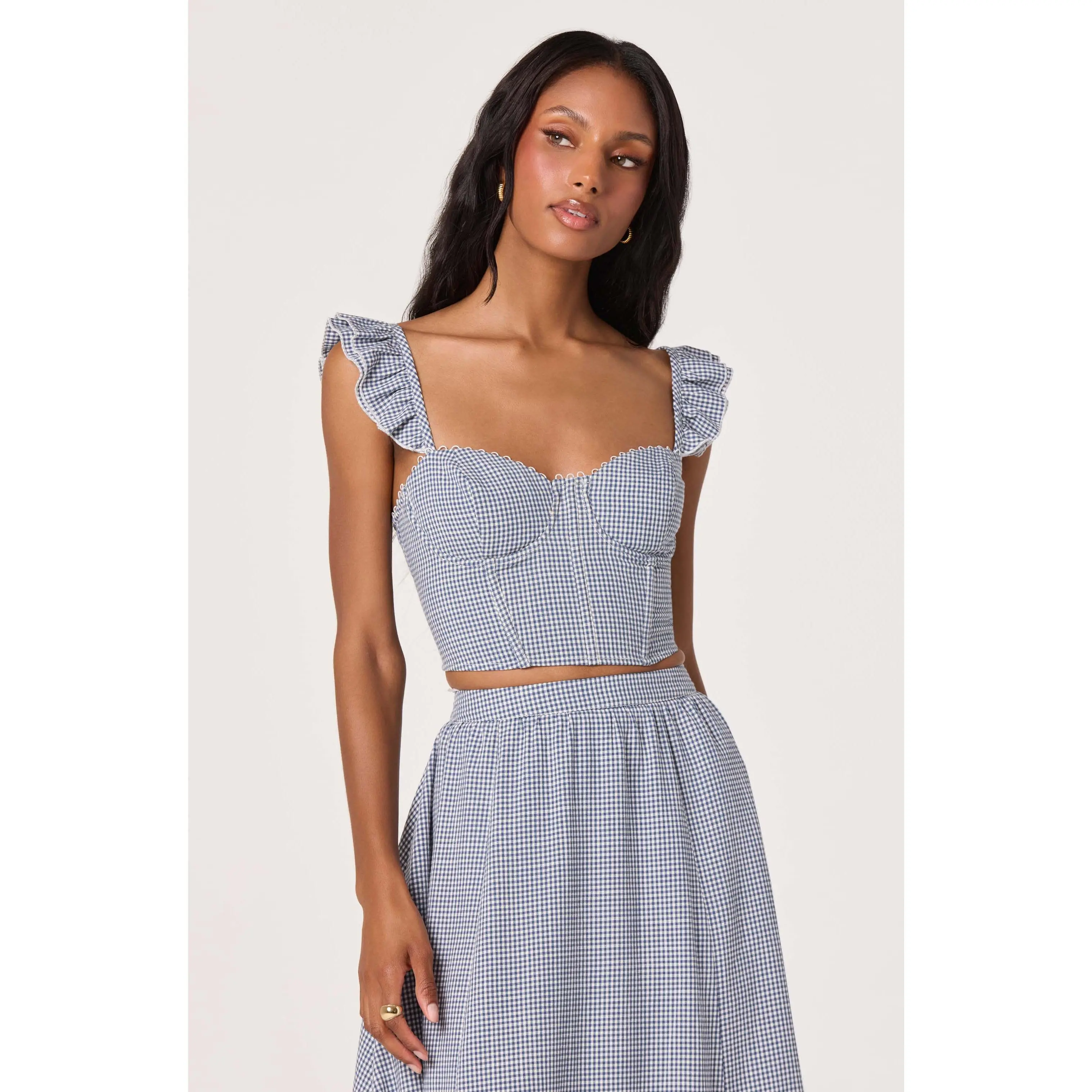 Wedelia Corset-Lace Bustier Top