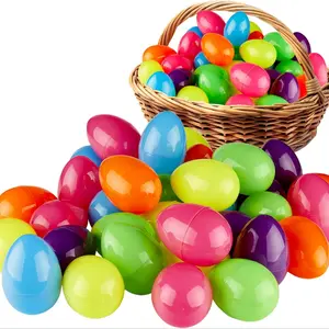 2026 Easter Gift Set, Random Surprise Set, 50 Surprise Eggs Basket Fillers, Half-Open Easter Egg Stuffers, Colorful Plastic Eggs Bulk, Party Favors