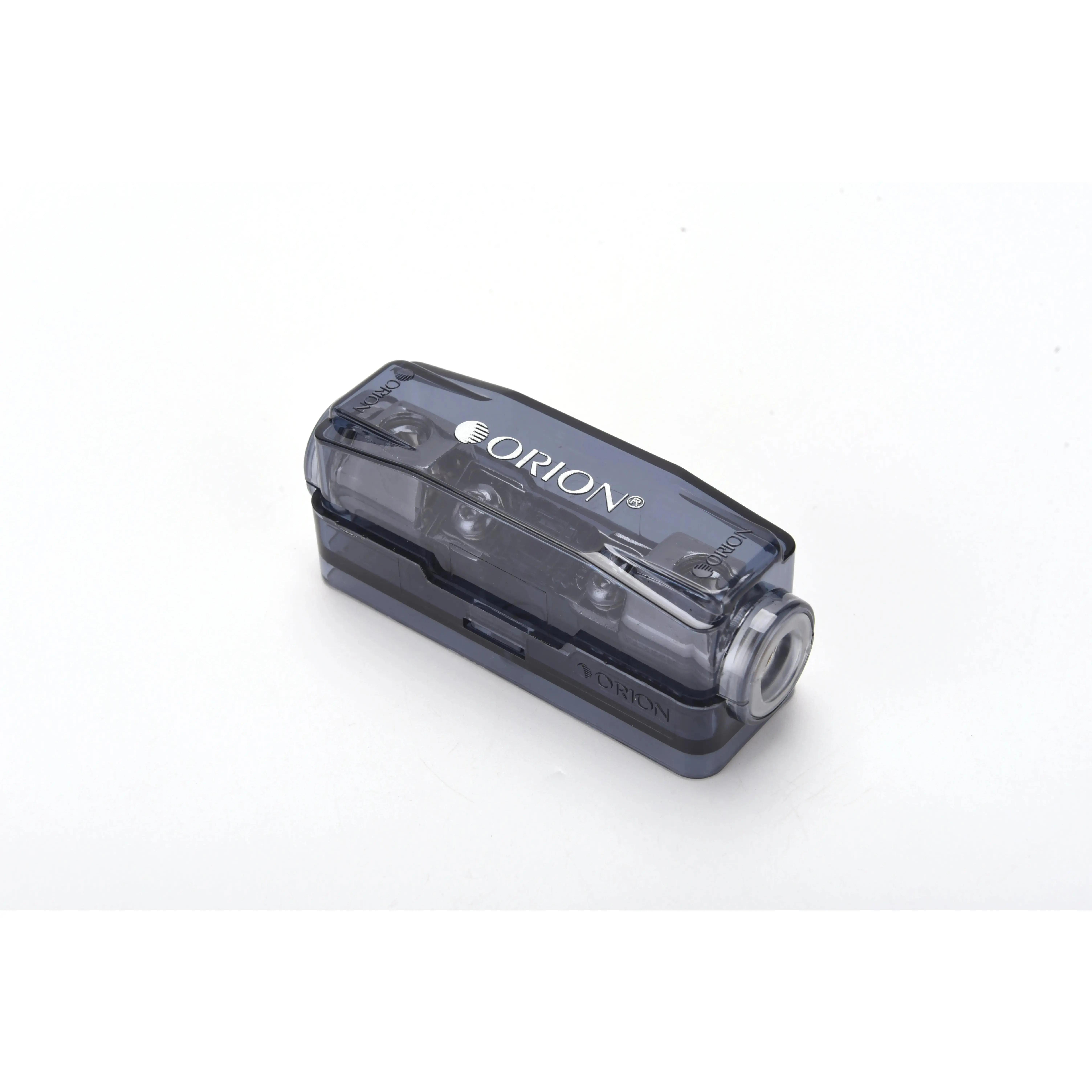 ORION OWFH100HP Wired Mini ANL Fuse Holder with 200A Fuse for Car Audio Systems - 0/2 Gauge Compatibility & Clear Cover for Easy Inspection