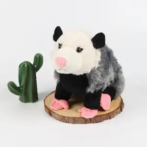 38cm Cute Opossum Plush Toys Mouse Stuffed Animals Dolls Simulation Mouse Plushies Toy Children's Birthday Gift Sofa Decor