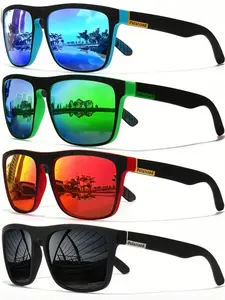 Dreamy Cool Classic Polarized Square Fashion Glasses, Unisex Appeal Outdoor Sports Party Vacation Travel Driving Fishing Props, Winter Cycling Christmas New