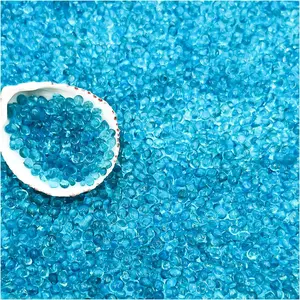 2.2 Lbs Small Aquarium Substrate Gravel Sand, Polished Smooth Fish Tank Gravel, Colorfast Uncoated Vibrant Blue Sea Glass, Decorative Stones for Vase Fillers, Fairy Garden, Potted Plants