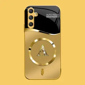 Suitable for [Galaxy A16 5g] high-end MagSafe phone case，Choose from any of the 26 letters， The pattern features a printed effect and is not 3D-dimensional YM99