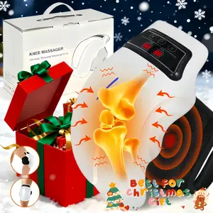 Pain Relief Knee Massager with Heat - Anyask Vibration Massage Wrap with LED Screen, Adjustable Heated Pad for Calves & Legs, Perfect Gift for Him/Her