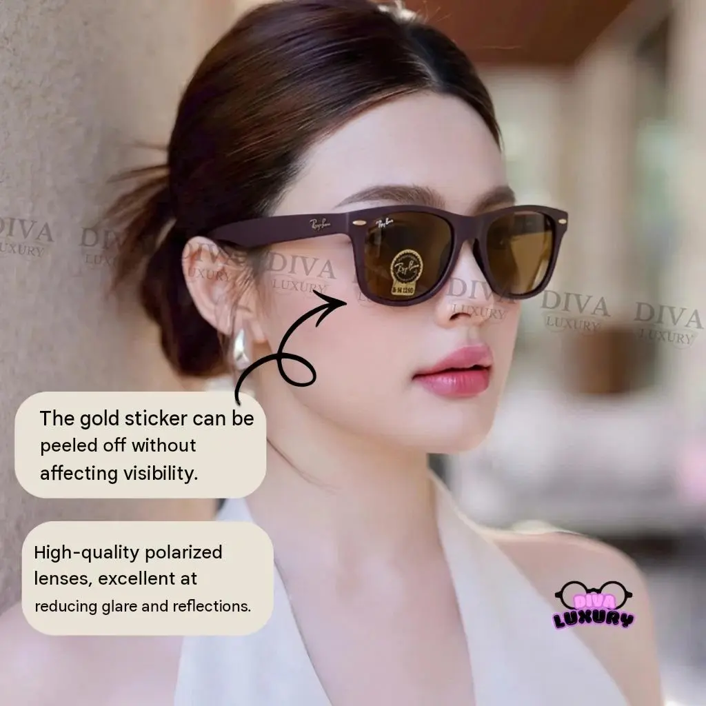 Ray-Ban Rectangle Polarized Sunglasses for Men & Women | UV400 Metal Frame Driving Fishing Travel Outdoor Eyewear