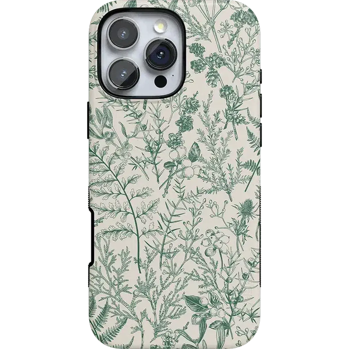 Casely iPhone 16 Pro Max Case | Sage Garden | Green Floral | Bold Protective Design | Compatible with MagSafe