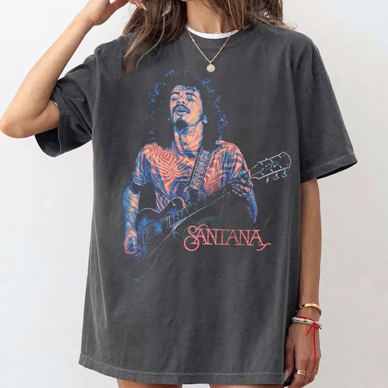Comfort Colors Carlos Santana 2026 Tour Design For Fan Y2K Streetwear Shirt