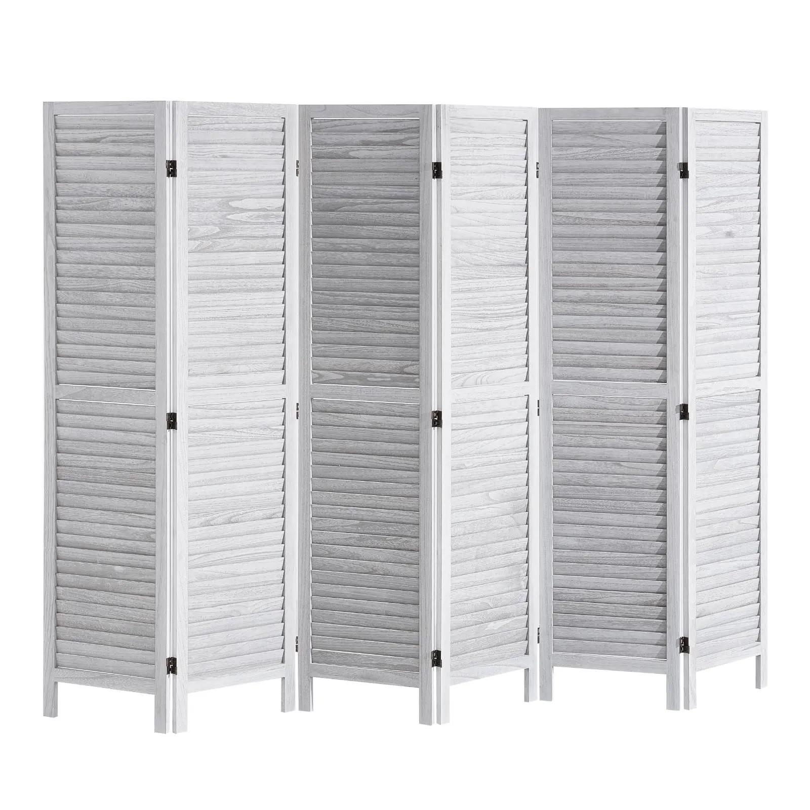 【SummerFinds】VEVOR Wood Room Divider,  , 6 Panel Wood Folding Privacy Screen, 66.9 Inches Tall Indoor Louvered Wooden Partition, Portable Decoration Screen, for Room Separation, Home, Office, Restaurant & Bedroom