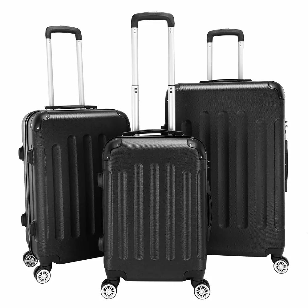 3-in-1 Portable ABS Trolley Case luggage 20" / 24" / 28" Purple