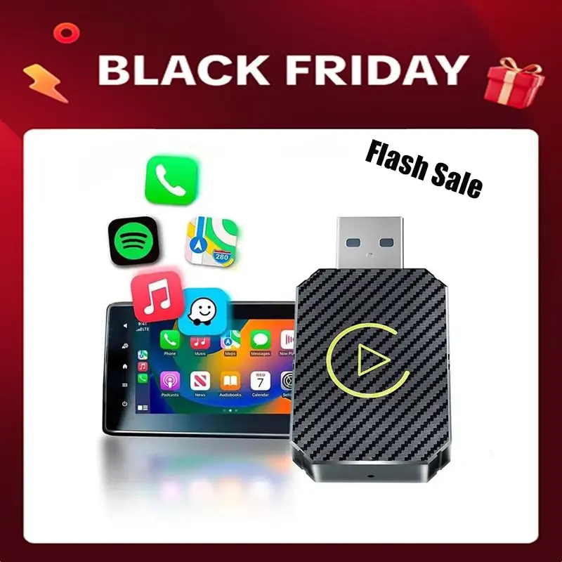 Dealsforyoudays | 2 in 1 Wireless CarPlay Adapter, converts wired to wireless, suitable for factory wired CarPlay cars from 2016+
