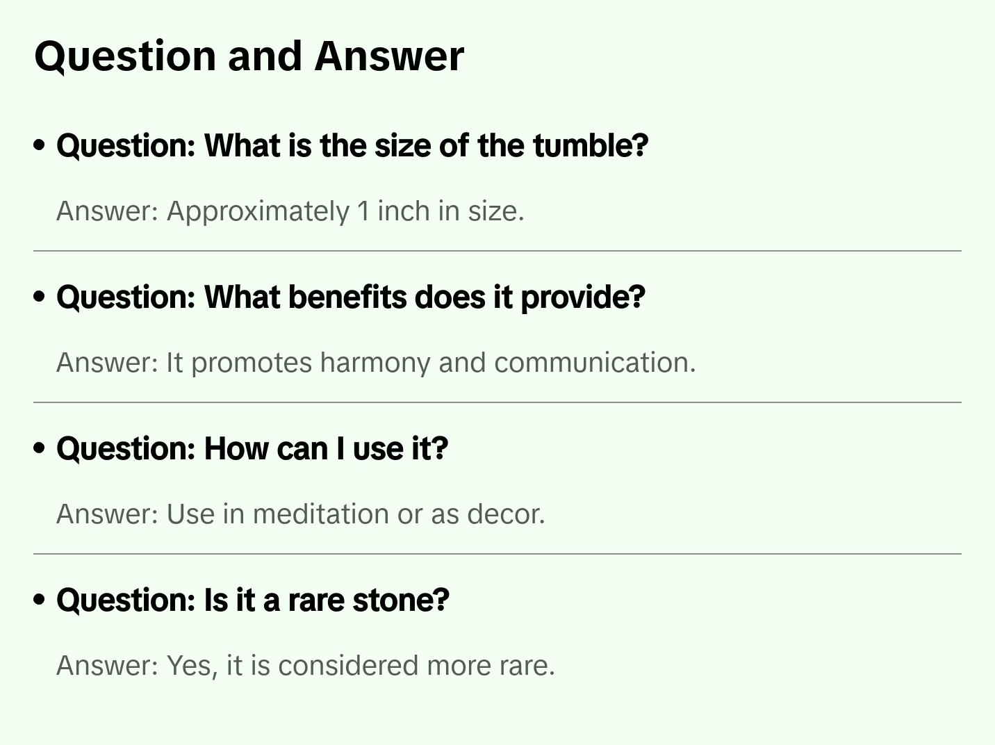Chrysocolla Crystal Tumble