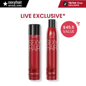 Big SexyHair Spray & Play Volumizing Hairspray & Root Pump Volumizing Spray Mousse