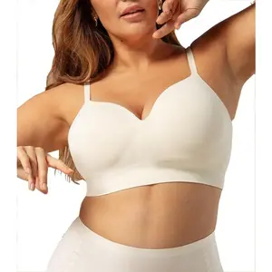 Bras for Women No Underwire, Seamless Bra, Plus Size Adjustable Bralette, Wireless Bras for Women