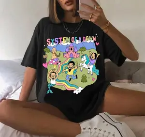 [Sale Up To 30%] System of a Down - System of a Down Unisex T-shirt Metal Band Shirt Casual Cotton Casual Cotton Casual Cotton