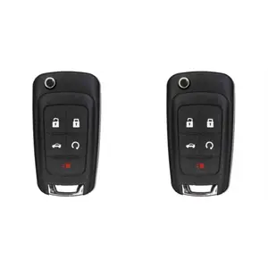 KEYS4LESS Replacement Flip Key Fob for Chevrolet Malibu 2013 2016 Fcc OHT01060512 Part Number 13504199 13574863 20979468 13504259 13504204 2 Pack