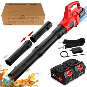 Leaf Blower Cordless 580CFM 160MPH Electric Leaf Blower with 2 x 4.0Ah Battery Operated, 21V Powered Handheld Blowers for Lawn Care, Patio, Dust, Blowing Leaves