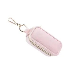 Durable Flannel Miniature Jewelry Case Keychain For Easy Access And Storage