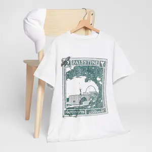 Free Palestine Vintage Stamp Stand for Peace Unisex Short-sleeve T-Shirt Full Color