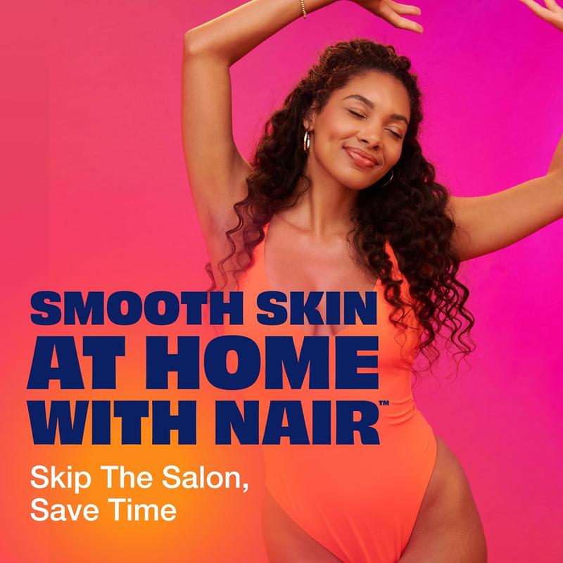 Nair Glide On Hair Removal Cream, Arm, Leg, and Bikini Hair Remover, Depilatory Cream, 3.3 Oz Stick