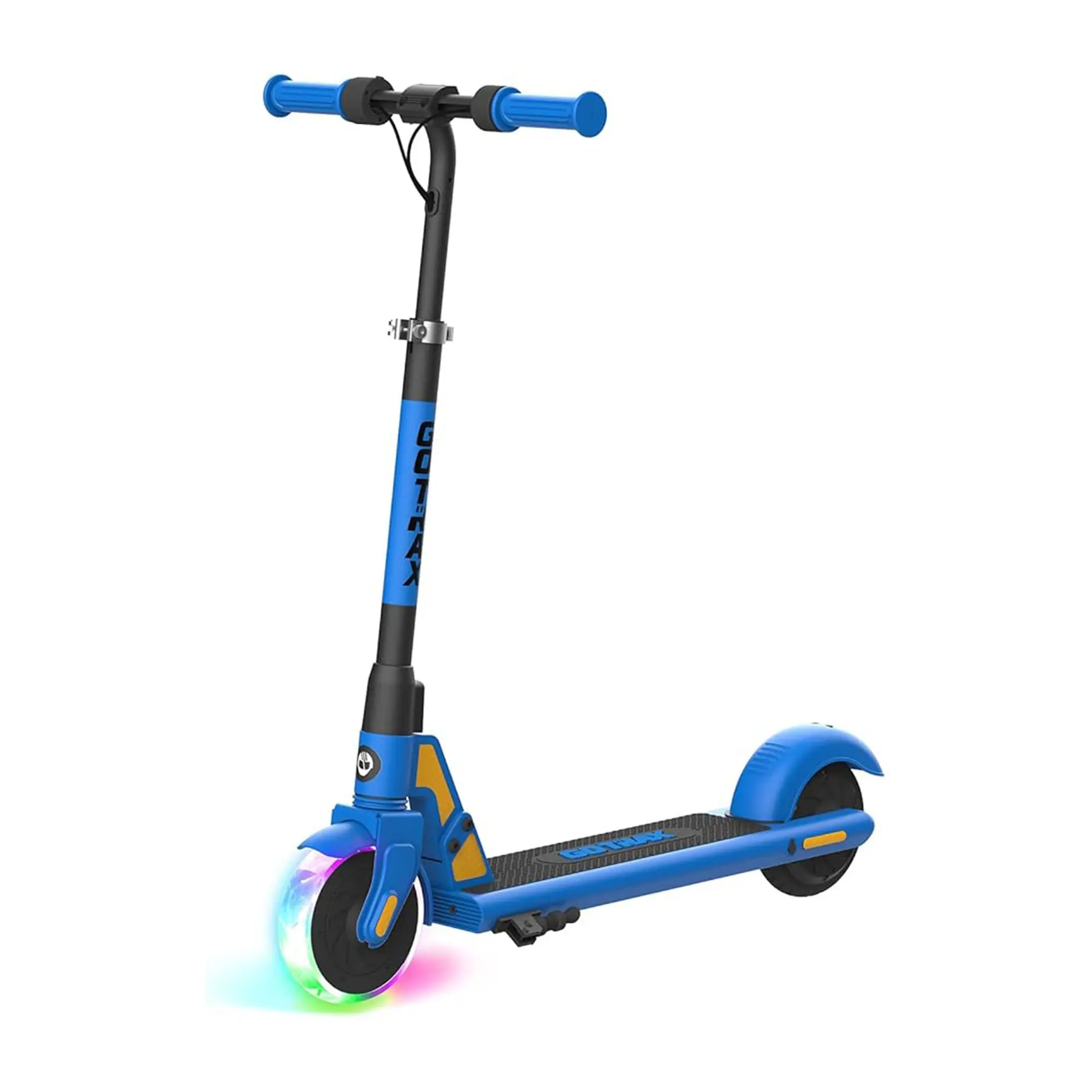 GOTRAX GKS Lumios Electric Scooter for Kids Ages 6-12, Vibrant Light-Up Wheels, Lightweight Aluminum Frame, Adjustable Height Handlebars, 4.8 mi Range, Light-Up Wheels Scooters, 4.8 Miles
