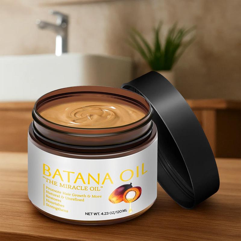 Batana Oil For Hair & Repair Natural Organic Formula Boost Thickness Nourish Dry Scalp  Hair Care Shiny Eliminates Split Ends for Men & Women