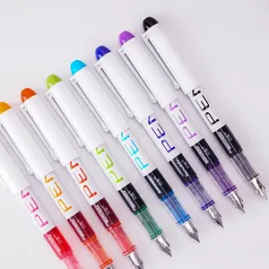 Straight-Insert Color Pen Set, Ef Nib 0.38mm, Large Capacity No Ink Cartridge Replacement Needed, Smooth Writing for Journals & Drawing